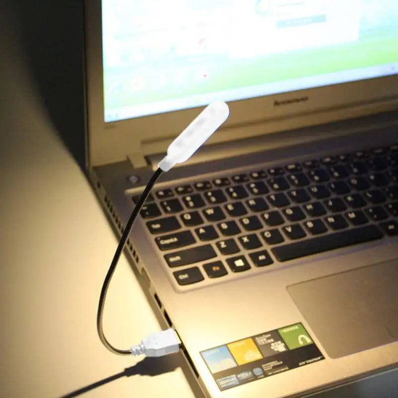 Travel Portable USB Reading Lamp Mini Led Book Light Night Lights Powered By Laptop Notebook Computer Christmas Gift Led Light