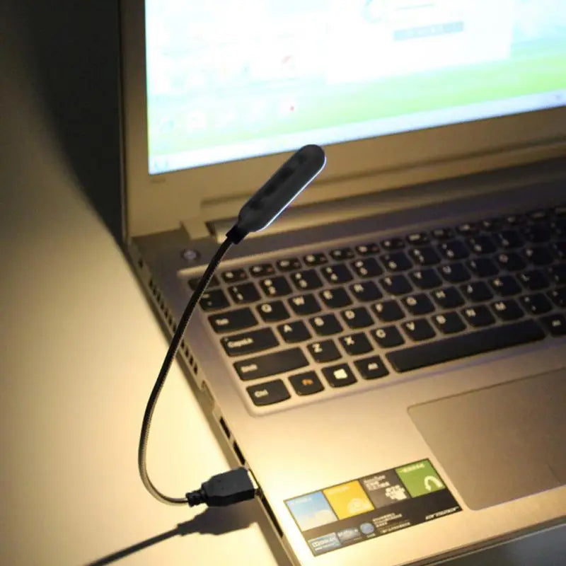Travel Portable USB Reading Lamp Mini Led Book Light Night Lights Powered By Laptop Notebook Computer Christmas Gift Led Light