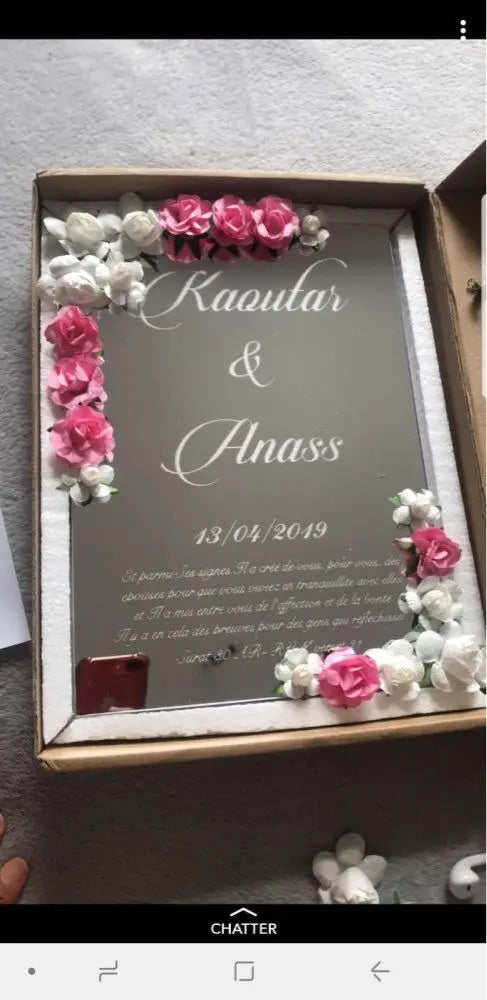 Personalized Album Mirror White Blank Wedding Signature Guest Book Custom Acrylic Sticker Guest Check in Book Party Decor Favor