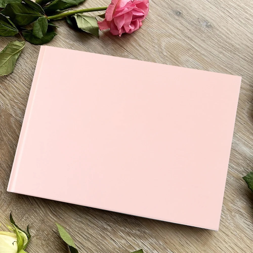 Elegant wedding guest register, engagement signature book, wedding anniversary book, minimalist wedding hardcover album