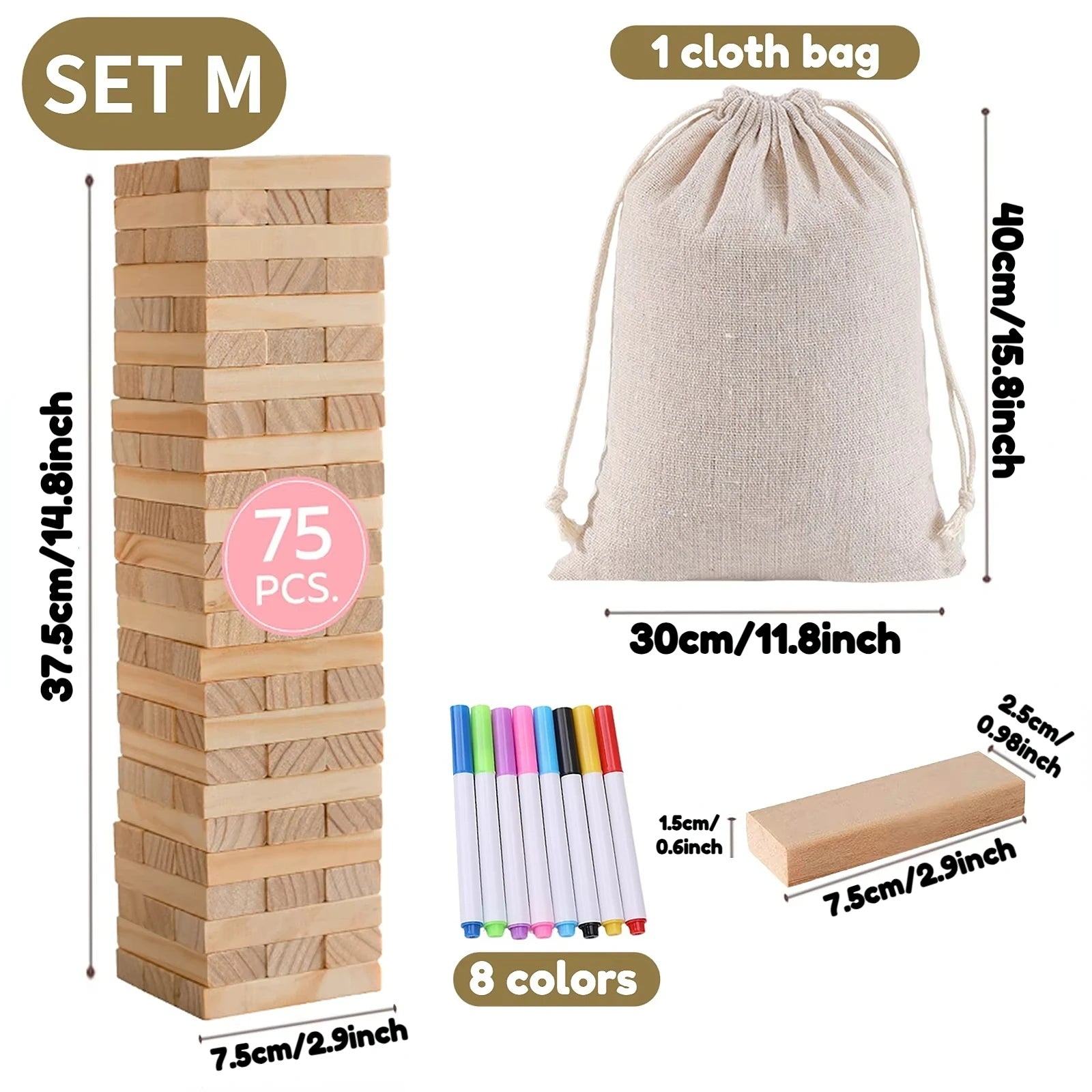 54-108pcs Wedding Guest Book Alternative Wooden Blocks Wedding Books for Guests to Sign Baby Shower Game Wedding Registry Ideas