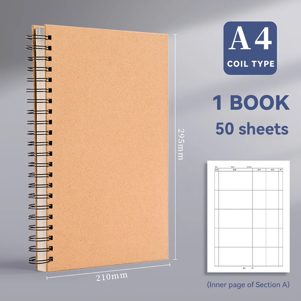 50 Page/Book Creative Anime Split Screen Notebook Movie Comic Storyboard Sheet Draft Paper Book DIY Drawing Sketchook Supplies