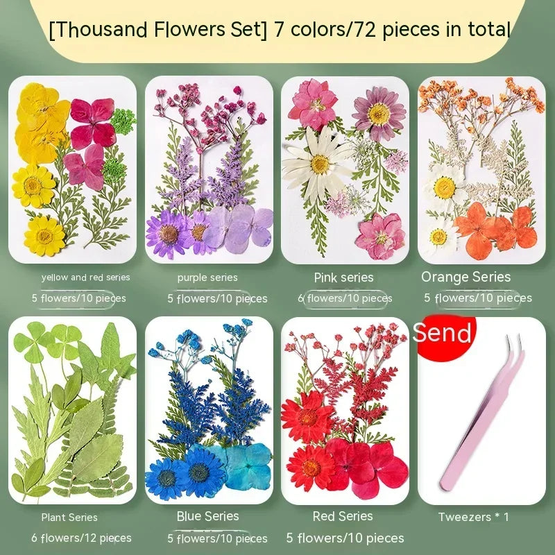 20-100pcs Diy Transparent Dried Flower Bookmarks Students Handmade Creative Small Bottle Plant Specimens Book Mark Stationery
