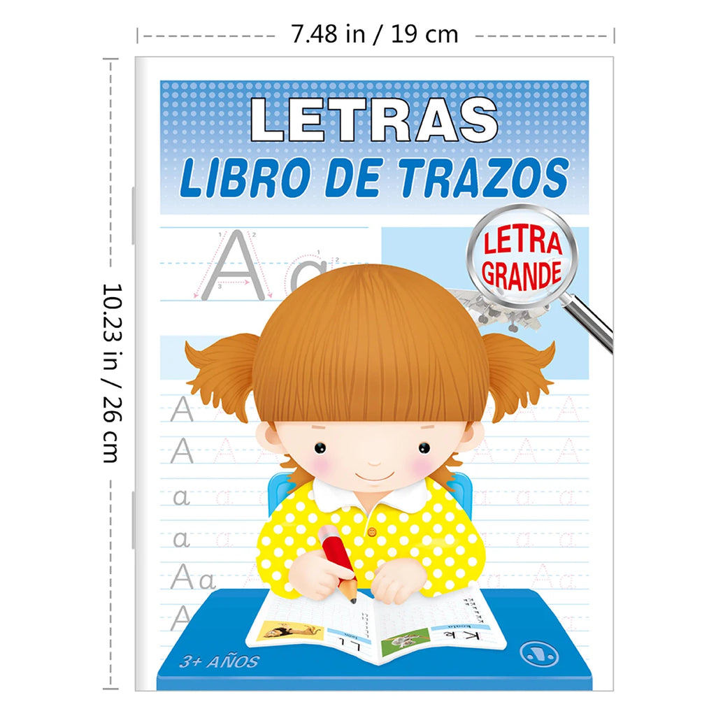 Children's Word Copying Book Alphabet Numbers Word Study Children's Head Start Series Spanish and English