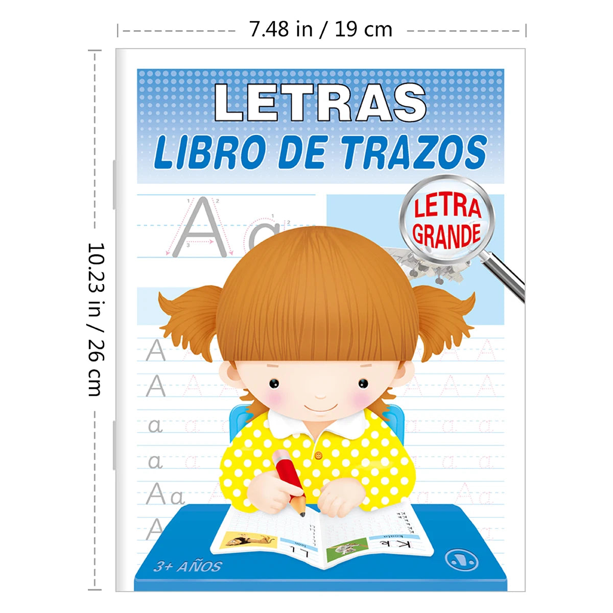 Children's Word Copying Book Alphabet Numbers Word Study Children's Head Start Series Spanish and English