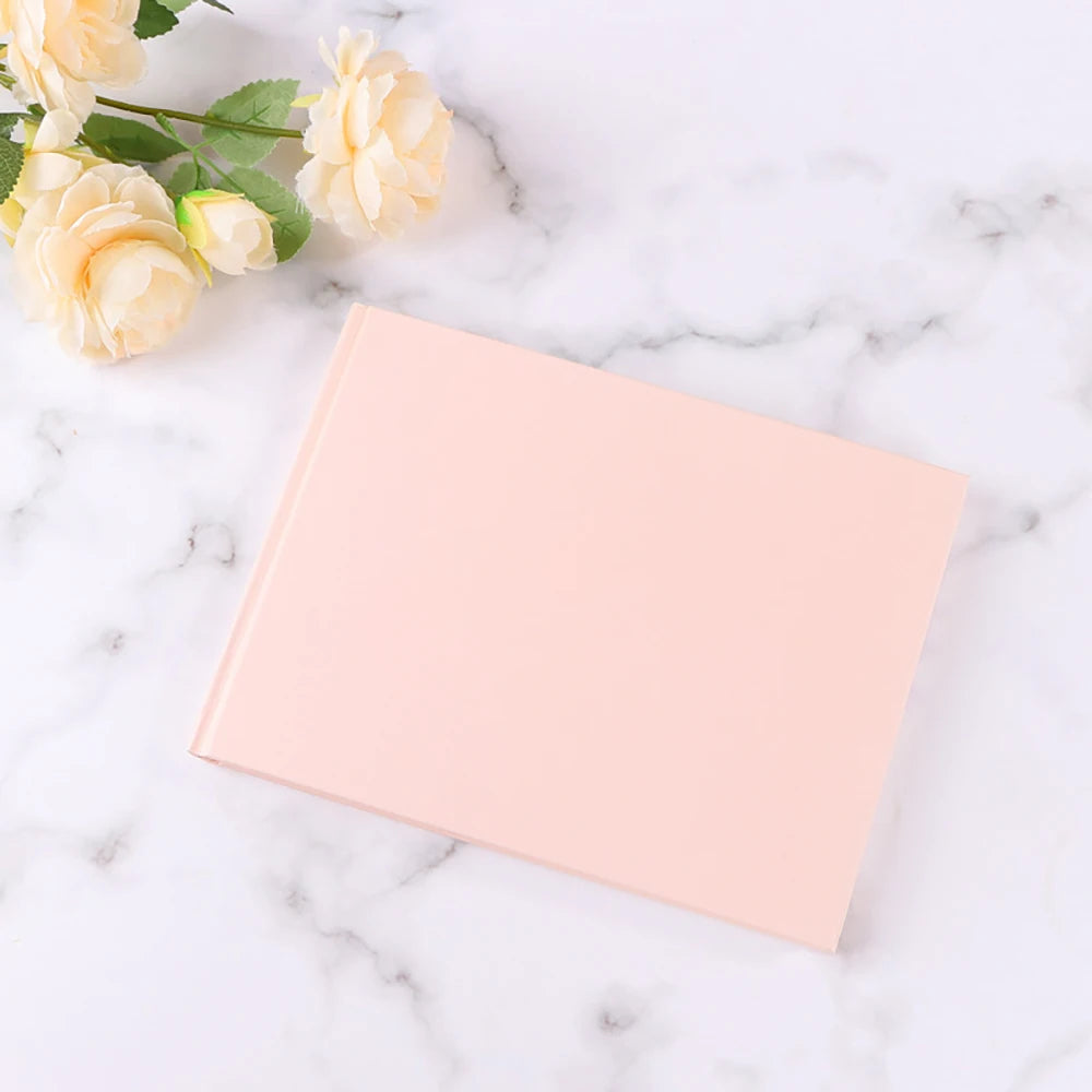 Elegant wedding guest register, engagement signature book, wedding anniversary book, minimalist wedding hardcover album