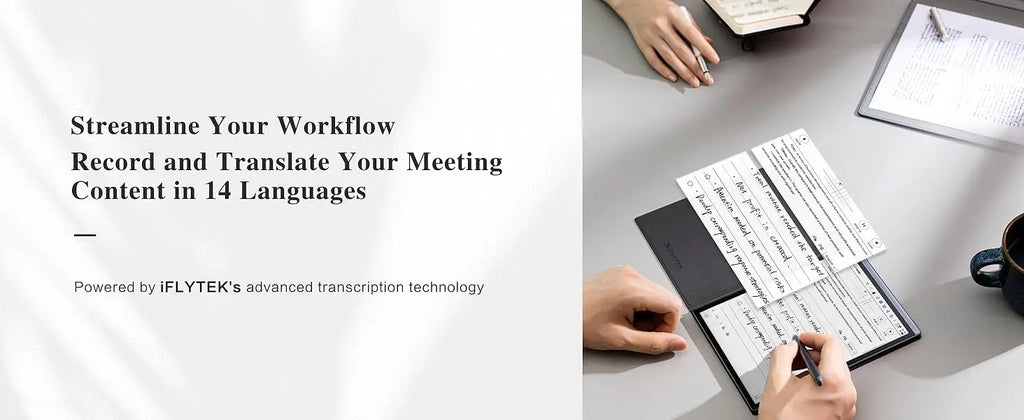 iFLYTEK AINOTE Air 2 AI E Ink Tablet Smart Paper Note-Taking Tablet with Stylus ChatGPT-Powered Multi-Language Transcription