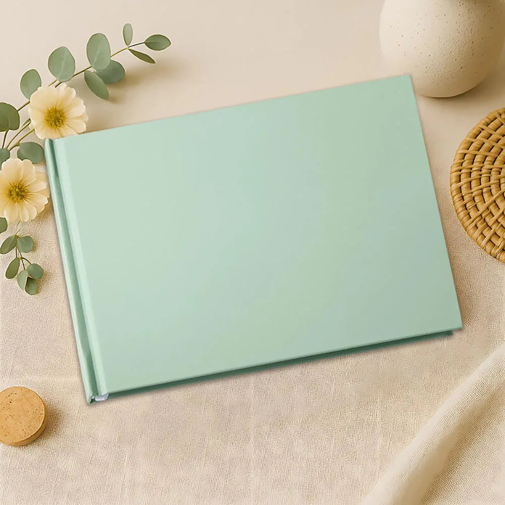Elegant wedding guest register, engagement signature book, wedding anniversary book, minimalist wedding hardcover album
