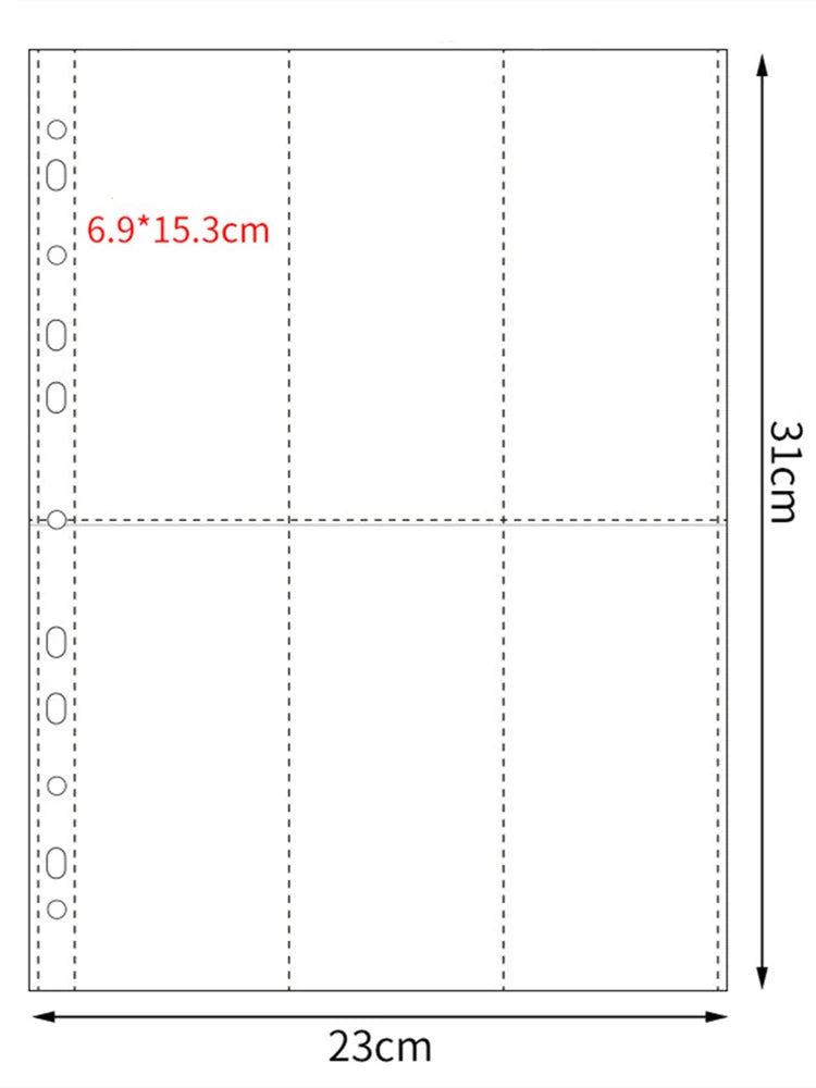 10pcs A4 11 Holes Photocard Binder Photo Album 4pcs index Refills 1/2/3/4/6/8/9/10 Pockets 10×15 Card Collector Book Scrapbook
