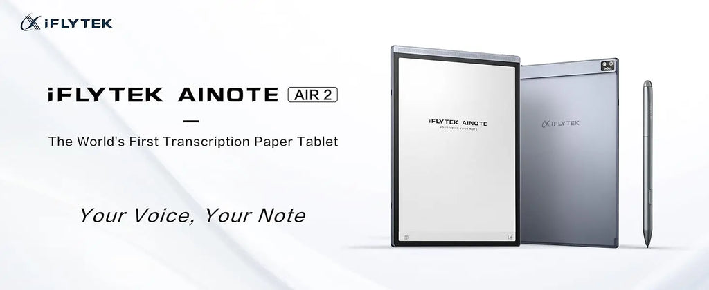 iFLYTEK AINOTE Air 2 AI E Ink Tablet Smart Paper Note-Taking Tablet with Stylus ChatGPT-Powered Multi-Language Transcription