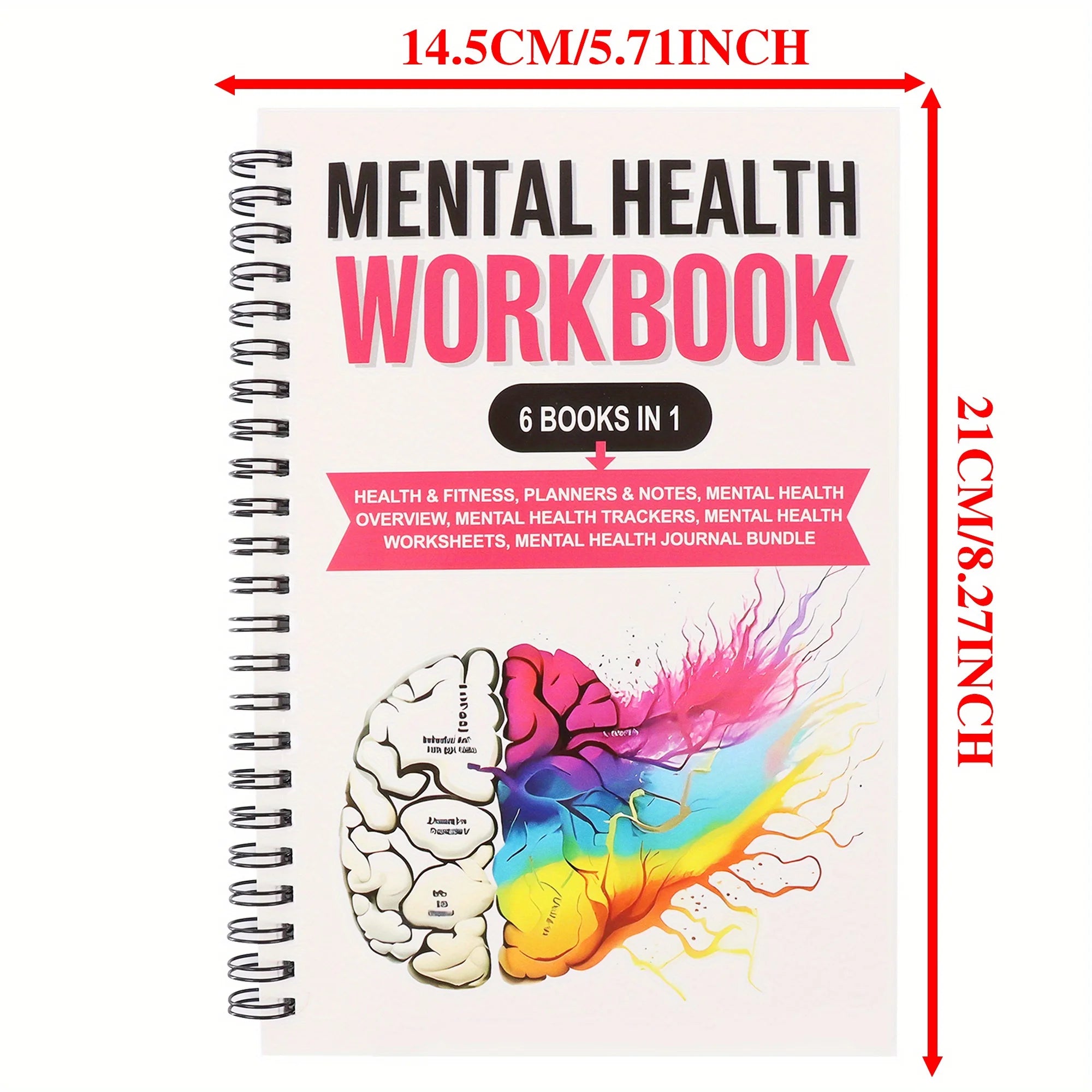 Adult Mental Health 6-in-1 Self-care Diaries Cognitive Behavior Exercises Relaxation Techniques And Daily Health Plans Book