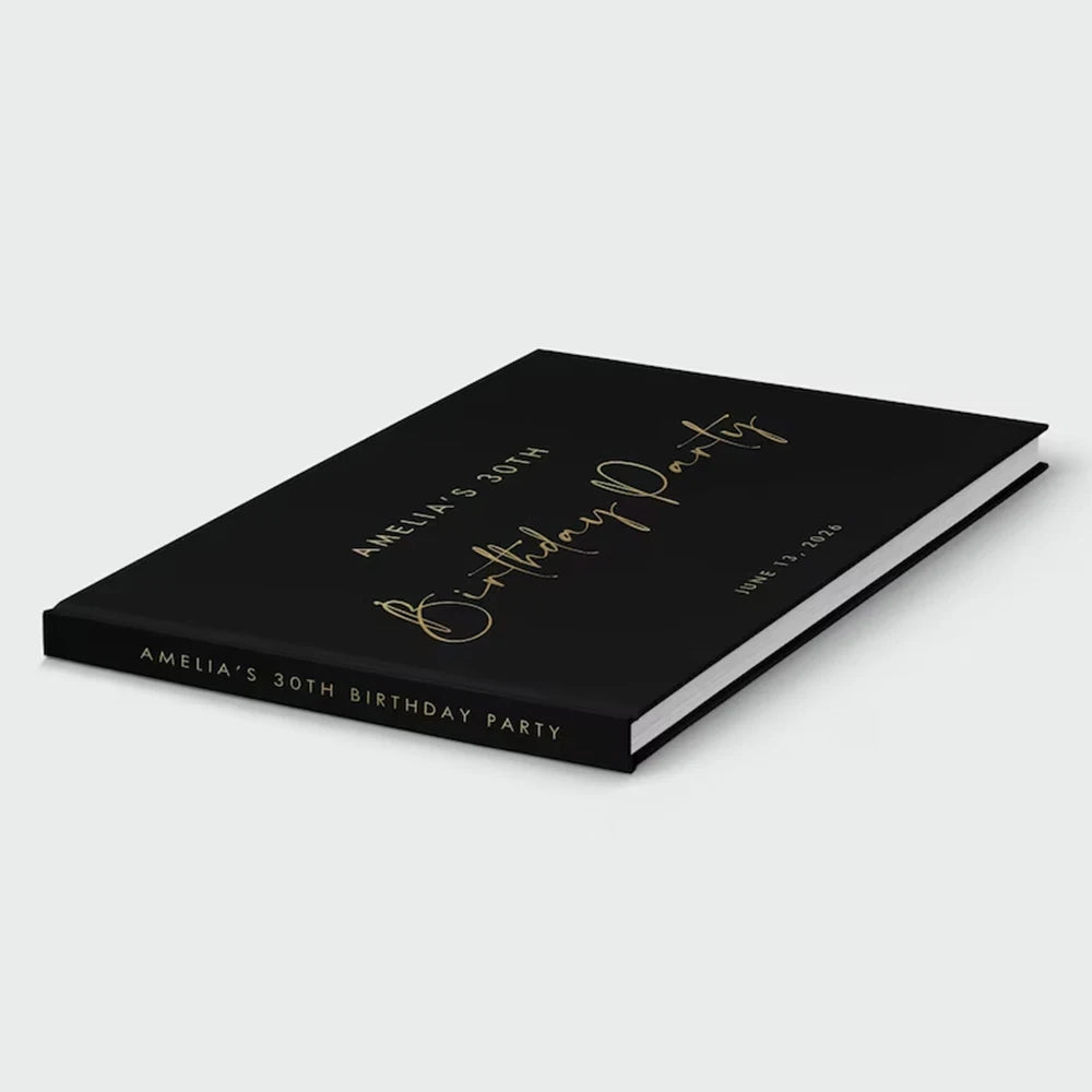 Personalized Wedding Guest Book Custom Photo Albums Elegant Mr And Mrs Couples Hardback Keepsake Book White Guest Book