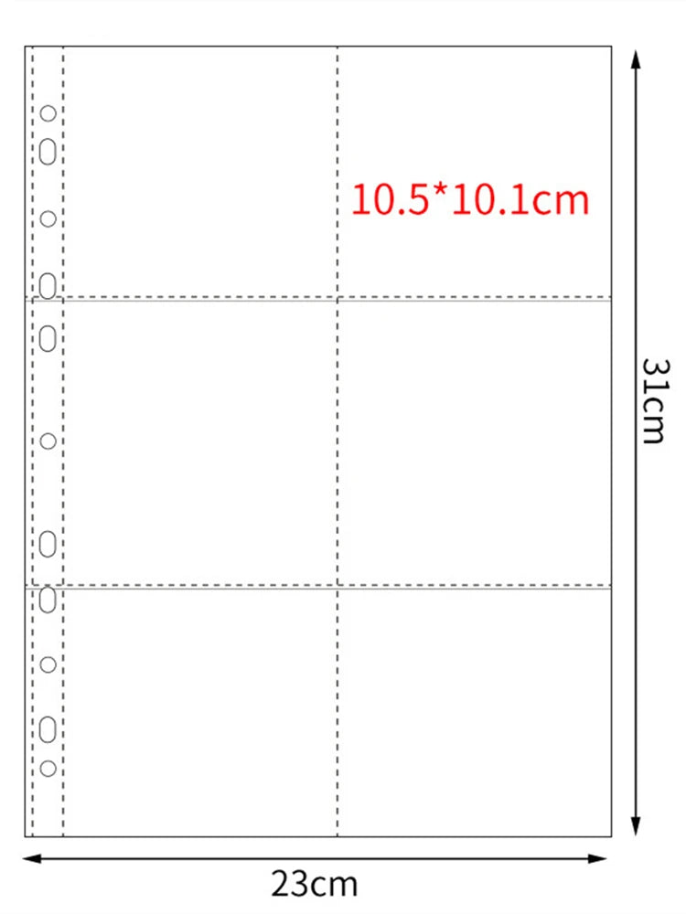 10pcs A4 11 Holes Photocard Binder Photo Album 4pcs index Refills 1/2/3/4/6/8/9/10 Pockets 10×15 Card Collector Book Scrapbook