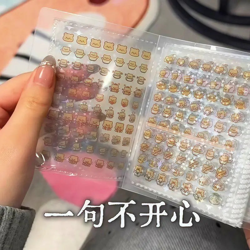 Hachiware Mini Deco Sticker 4000 Cute Usagi Chiikawa Nail Art Mini Sticker Handbook Material Nail Decoration Small Pattern