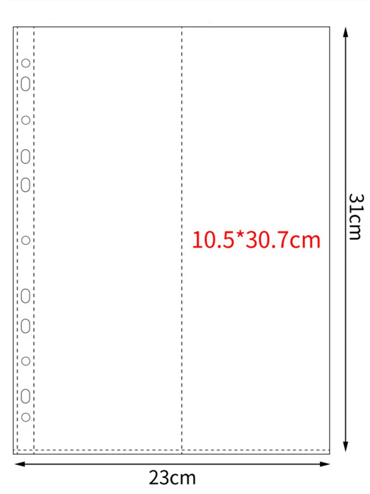 10pcs A4 11 Holes Photocard Binder Photo Album 4pcs index Refills 1/2/3/4/6/8/9/10 Pockets 10×15 Card Collector Book Scrapbook