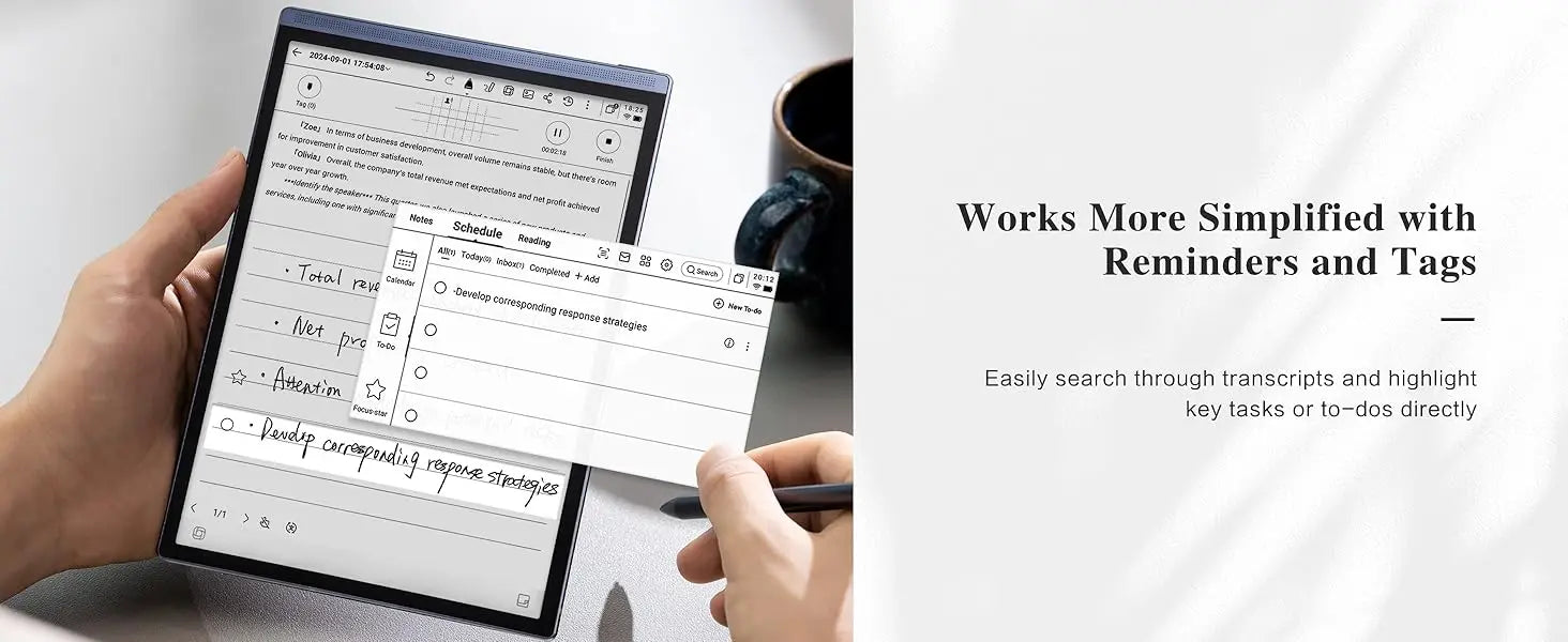 iFLYTEK AINOTE Air 2 AI E Ink Tablet Smart Paper Note-Taking Tablet with Stylus ChatGPT-Powered Multi-Language Transcription