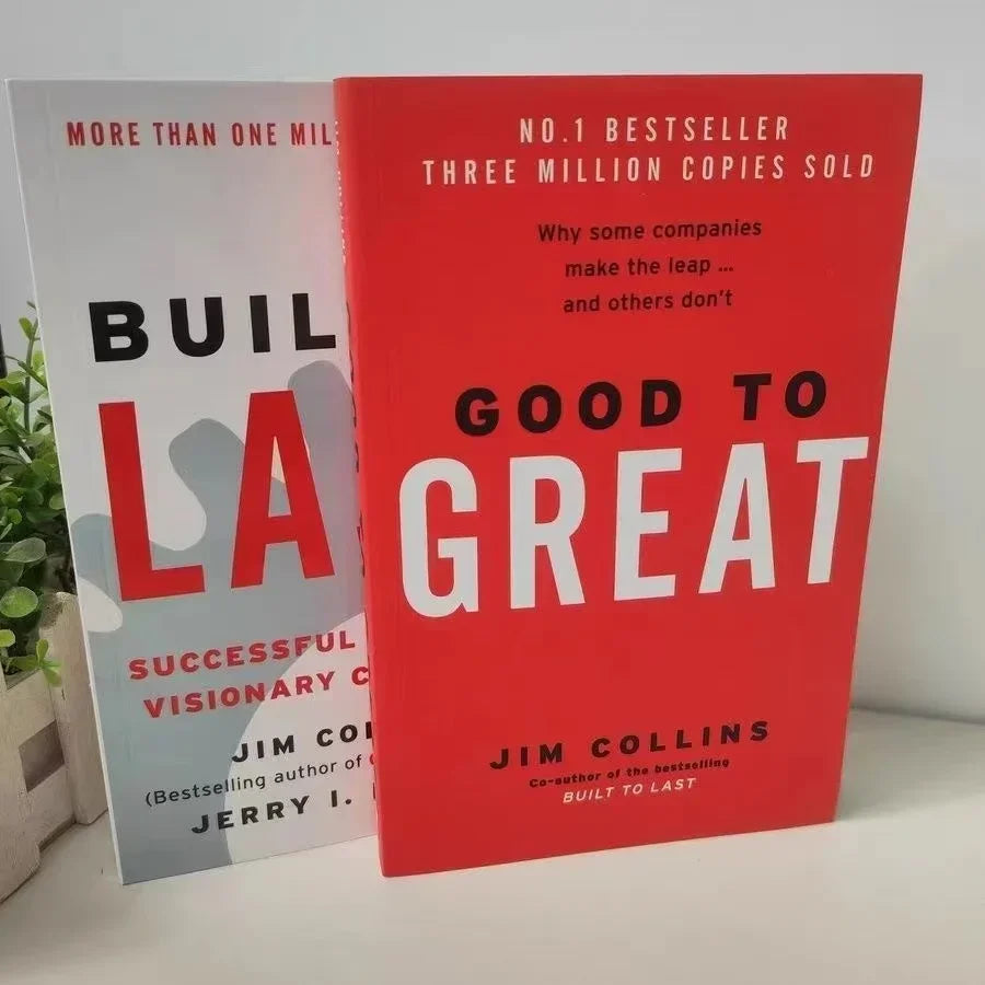 Jim Collins Series Books Built To Last and Good To Great Paperback Book in English