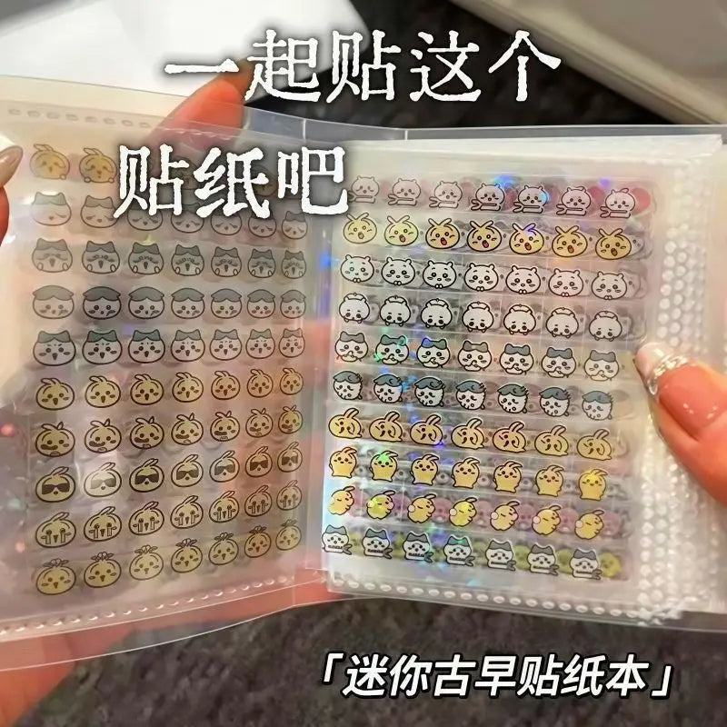 Hachiware Mini Deco Sticker 4000 Cute Usagi Chiikawa Nail Art Mini Sticker Handbook Material Nail Decoration Small Pattern