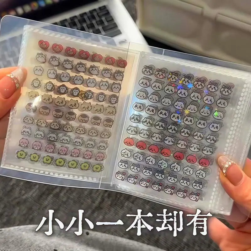 Hachiware Mini Deco Sticker 4000 Cute Usagi Chiikawa Nail Art Mini Sticker Handbook Material Nail Decoration Small Pattern