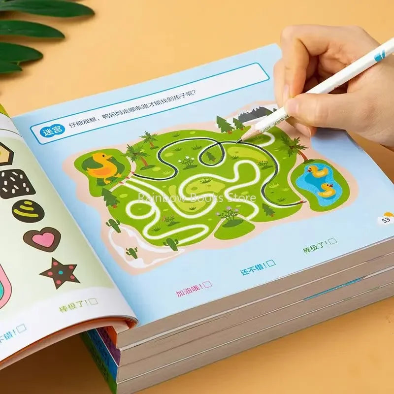 New Children Whole Brain Intelligence Potential Textbook 2-6 Year Old Develop Brain Thinking Logic Concentration Training Book