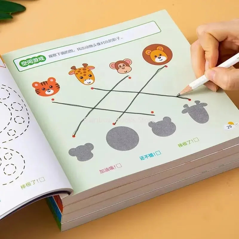 New Children Whole Brain Intelligence Potential Textbook 2-6 Year Old Develop Brain Thinking Logic Concentration Training Book