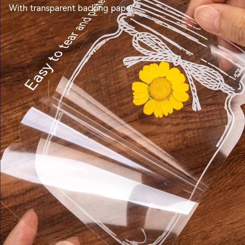 20-100pcs Diy Transparent Dried Flower Bookmarks Students Handmade Creative Small Bottle Plant Specimens Book Mark Stationery