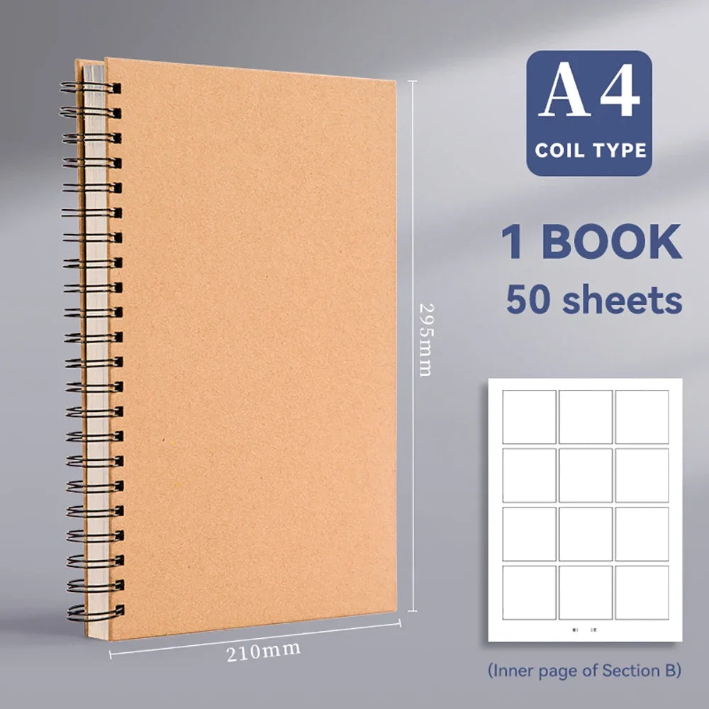 50 Page/Book Creative Anime Split Screen Notebook Movie Comic Storyboard Sheet Draft Paper Book DIY Drawing Sketchook Supplies