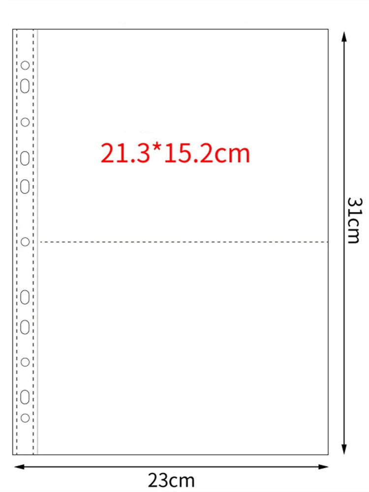10pcs A4 11 Holes Photocard Binder Photo Album 4pcs index Refills 1/2/3/4/6/8/9/10 Pockets 10×15 Card Collector Book Scrapbook