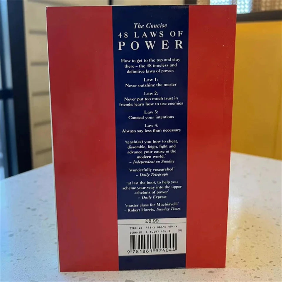 2025 Hot The Concise 48 Laws of Power English Book By Robert Greene Political Leadership Political Philosophy Motivation Books