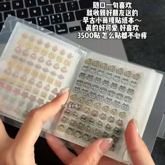 Hachiware Mini Deco Sticker 4000 Cute Usagi Chiikawa Nail Art Mini Sticker Handbook Material Nail Decoration Small Pattern