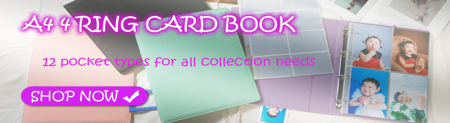 10pcs A4 11 Holes Photocard Binder Photo Album 4pcs index Refills 1/2/3/4/6/8/9/10 Pockets 10×15 Card Collector Book Scrapbook