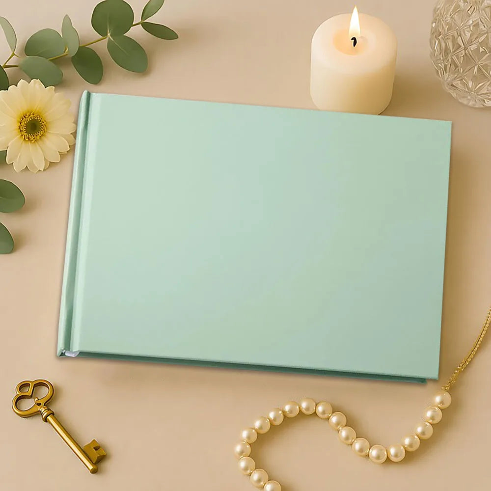 Elegant wedding guest register, engagement signature book, wedding anniversary book, minimalist wedding hardcover album