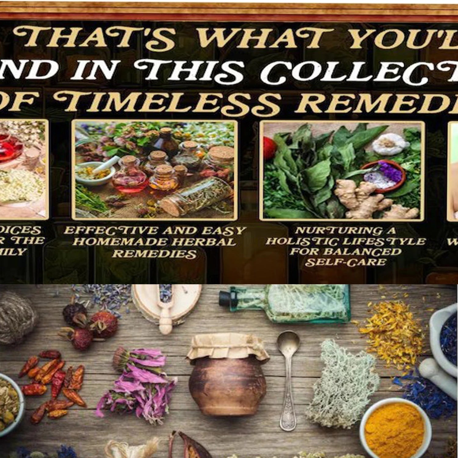 1000+ Forgotten Apothecary Recipes Remedies Book, Natural and Herbal Daily Wellness, Vintage Aesthetic| Detailed Illustrations