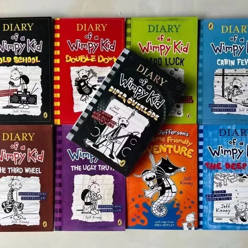 Diary Of Wimpy Kid English Book Children Fiction Books Manga Novel Books In English Manga Books Early Childhood Education Gifts