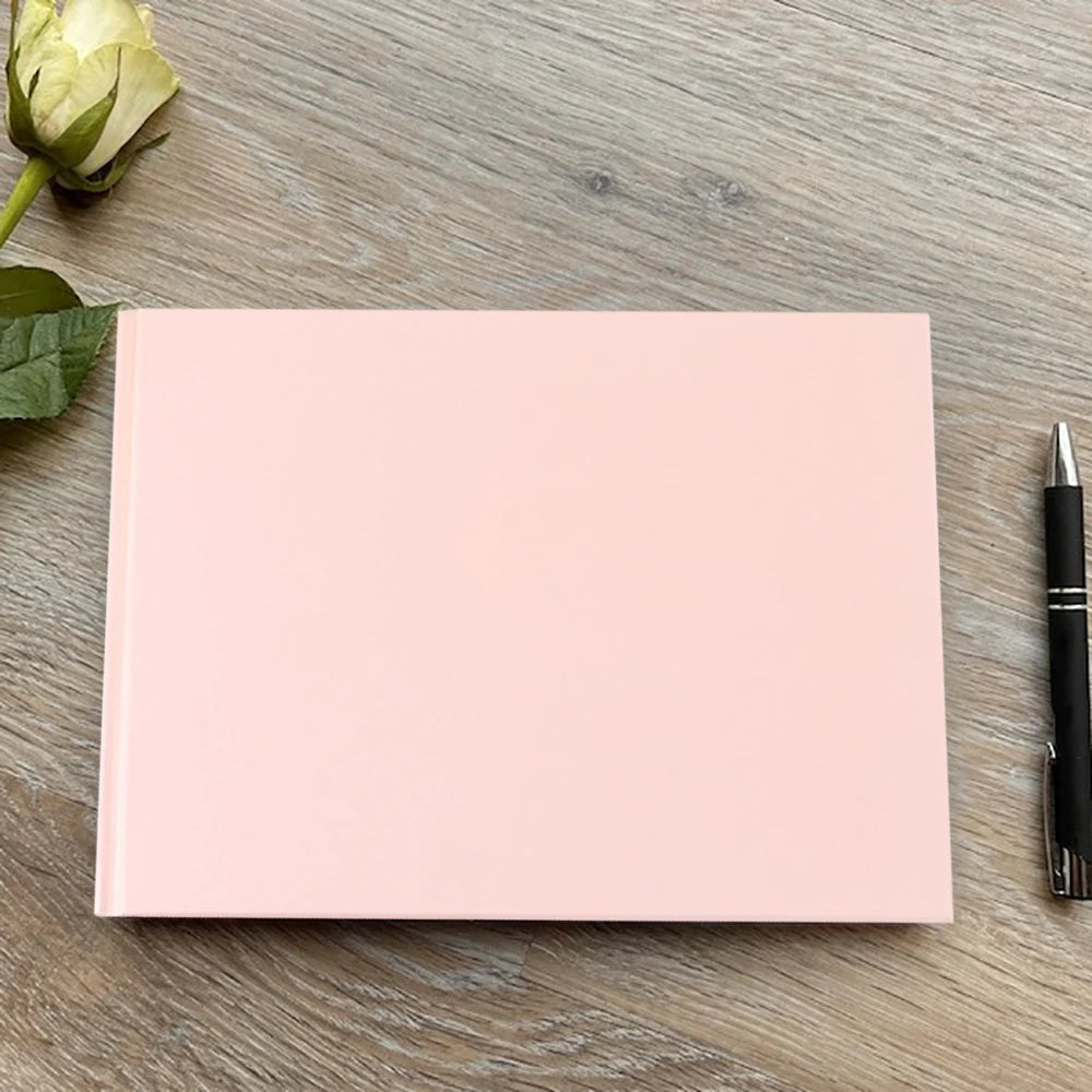 Elegant wedding guest register, engagement signature book, wedding anniversary book, minimalist wedding hardcover album
