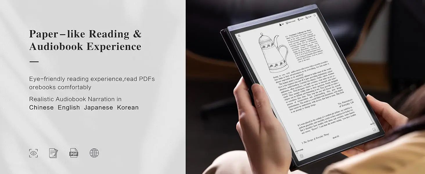 iFLYTEK AINOTE Air 2 AI E Ink Tablet Smart Paper Note-Taking Tablet with Stylus ChatGPT-Powered Multi-Language Transcription