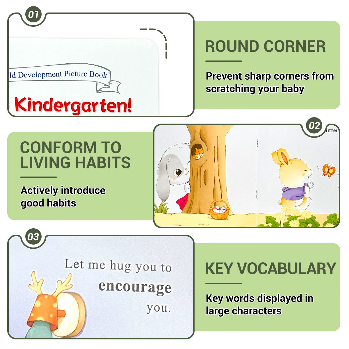 A Set Of Six Children's Growth Education Books Bedtime Fairy Tales Self-protection Story Books For 2-8 Years Old Color Picture