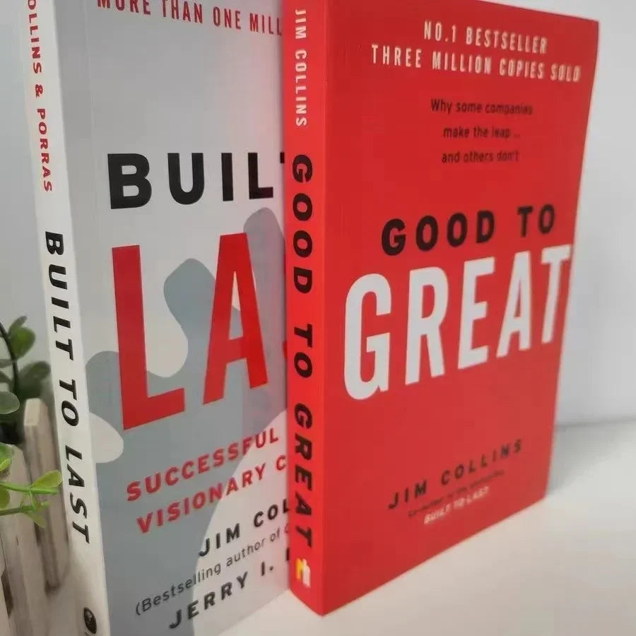 Jim Collins Series Books Built To Last and Good To Great Paperback Book in English
