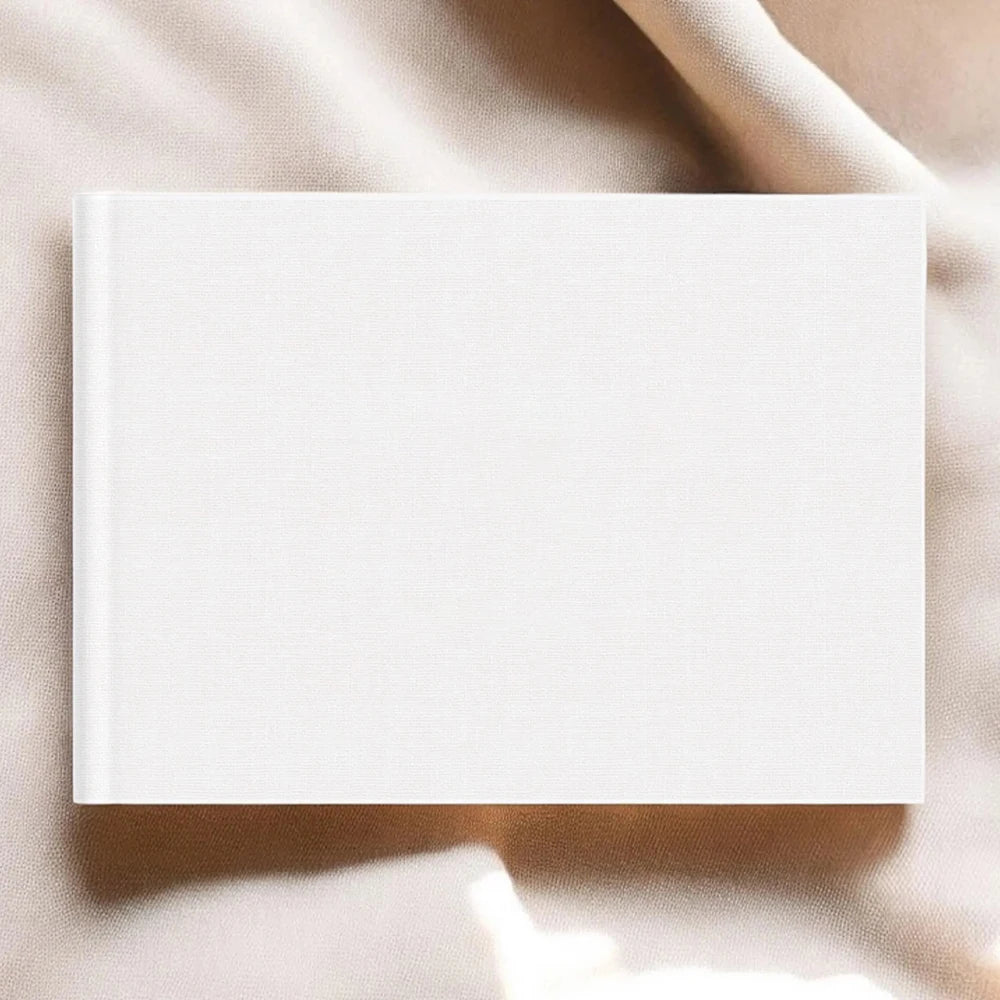 Elegant wedding guest register, engagement signature book, wedding anniversary book, minimalist wedding hardcover album