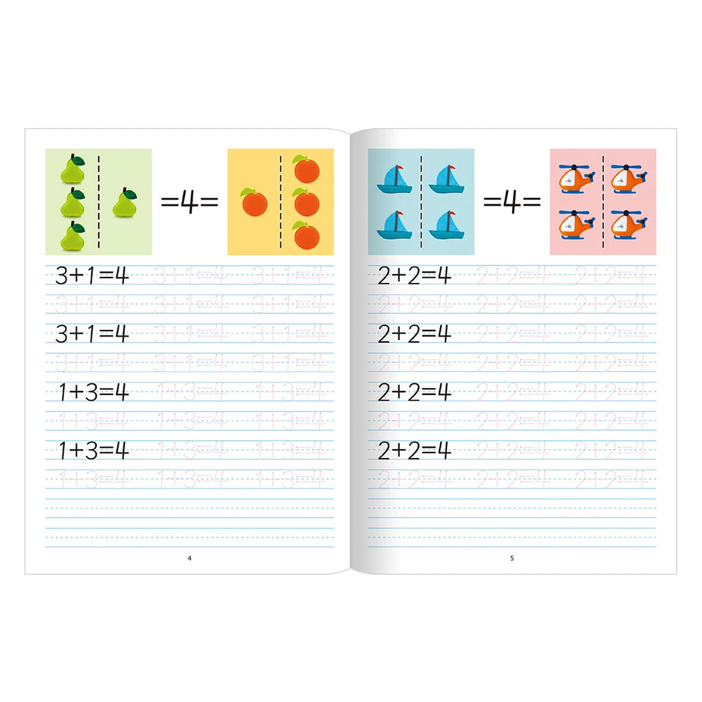 Children's Word Copying Book Alphabet Numbers Word Study Children's Head Start Series Spanish and English