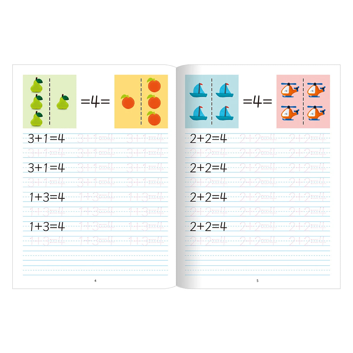 Children's Word Copying Book Alphabet Numbers Word Study Children's Head Start Series Spanish and English