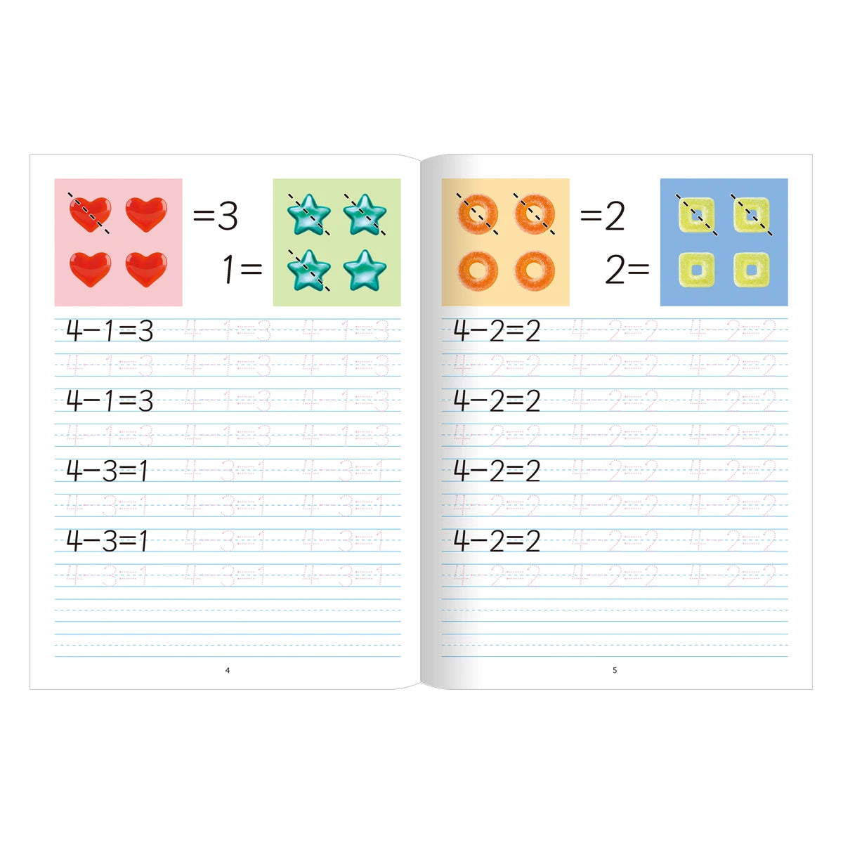 Children's Word Copying Book Alphabet Numbers Word Study Children's Head Start Series Spanish and English