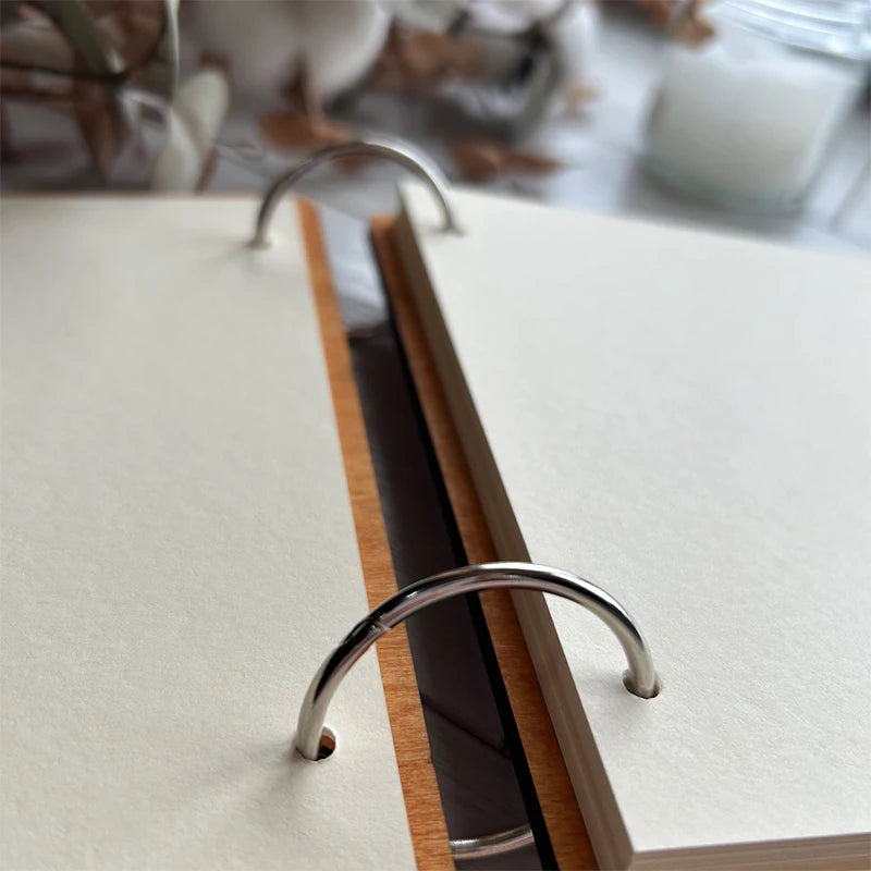 Personalised Wedding Wooden Guest Book Rustic A4/A5 Sign-in Book Custom Photo Album book Wedding Engagement Anniversary Gifts