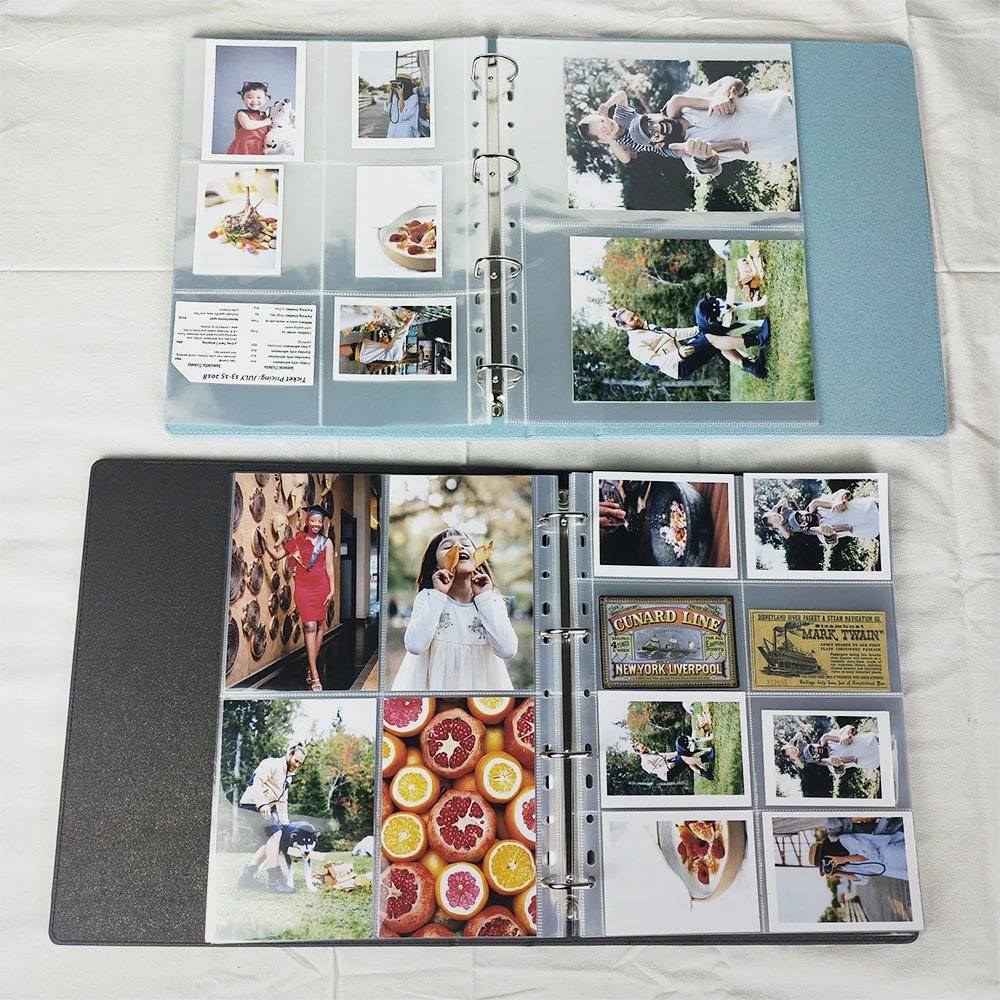 10pcs A4 11 Holes Photocard Binder Photo Album 4pcs index Refills 1/2/3/4/6/8/9/10 Pockets 10×15 Card Collector Book Scrapbook