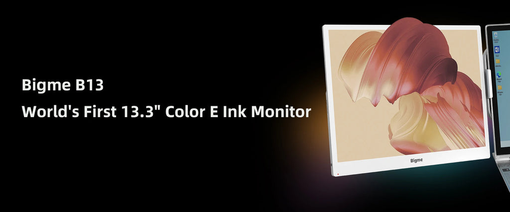 BIGME ePaper Monitor B13, 13.3'' e-ink Display, 36-level cold & warm light, HD 3K 3200*2400, support Windows, Mac, Android, iOS