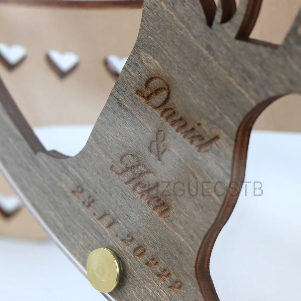 Personalized Wedding Guest Book Tree With Leaves Alternative Custom Drop Round Guestbook for Wedding Reception 100Pcs Leafs