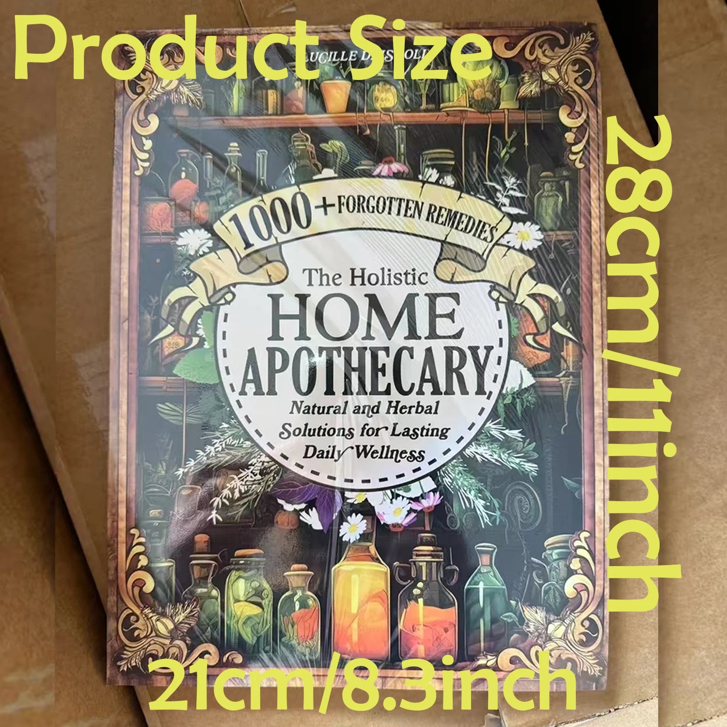 1000+ Forgotten Apothecary Recipes Remedies Book, Natural and Herbal Daily Wellness, Vintage Aesthetic| Detailed Illustrations